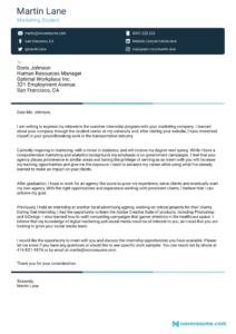 Cover Letter